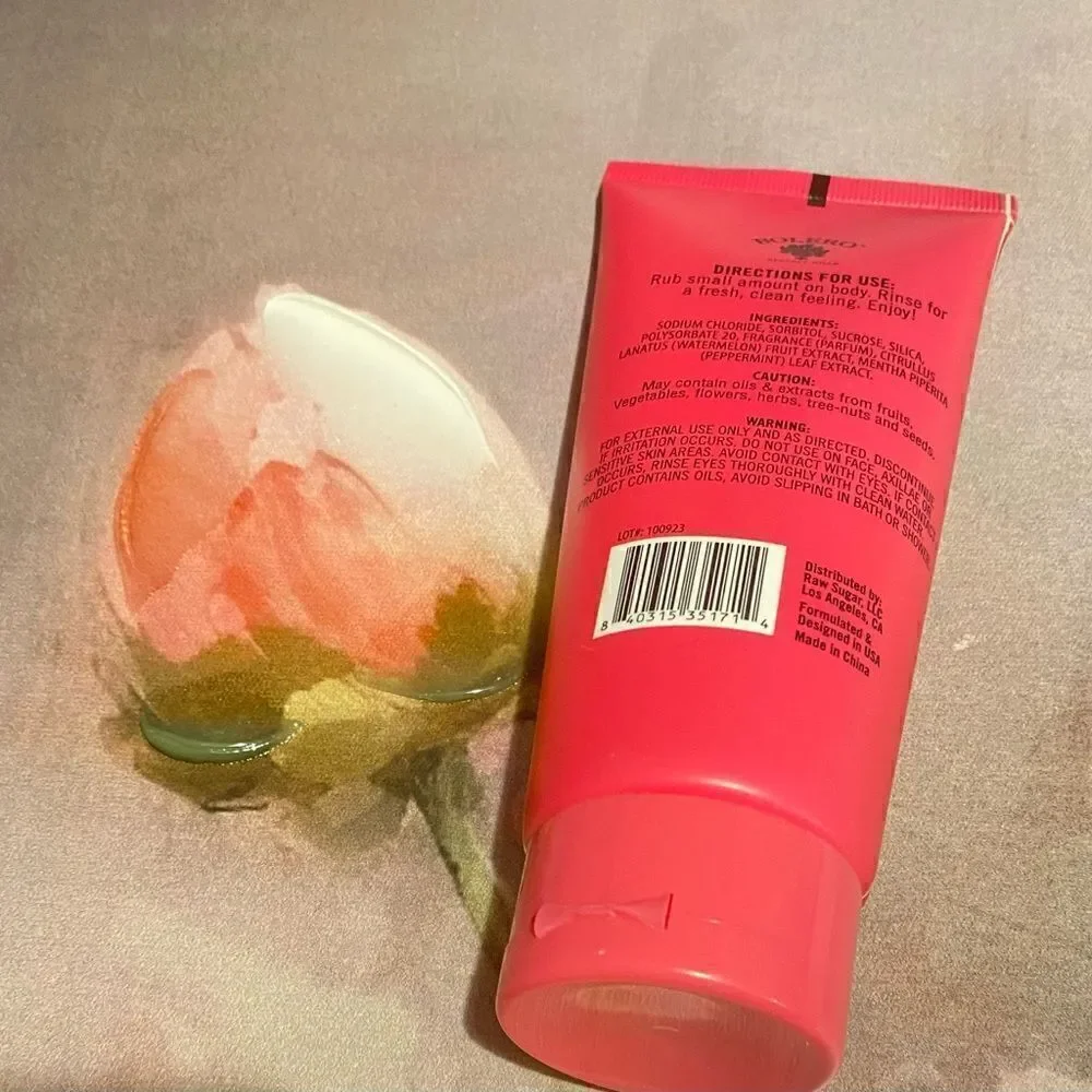🛍️Bolero Beverly Hills pack of 2 Body scrub/watermelon + Mint Refreshing 5OZ🎀